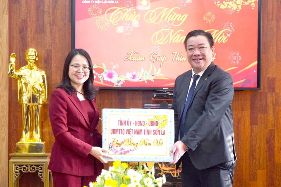 Tin truyền hình: Đ/c Trưởng Ban Tuyên giáo thăm, chúc Tết Công ty Điện lực Sơn La